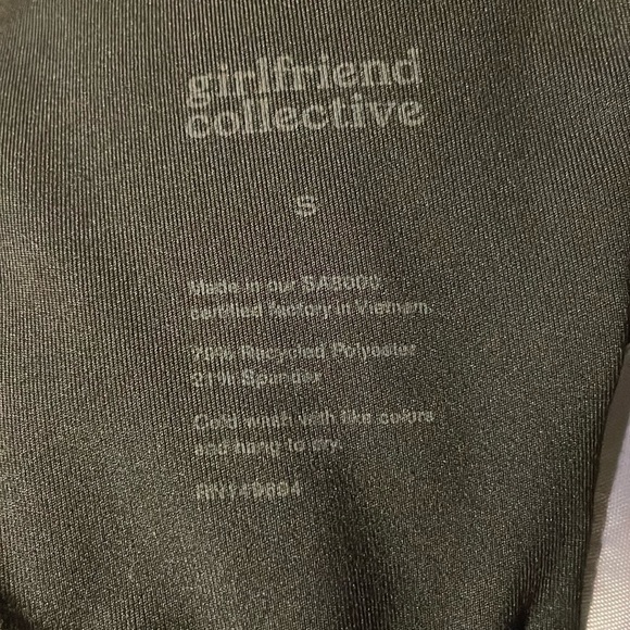 GIRLFRIEND COLLECTIVE DARK GRAY TOPANGA HALTER BRA. - Picture 4 of 6